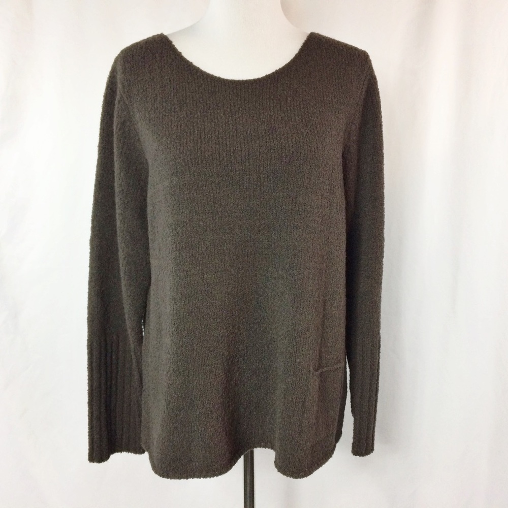 FINAL Eileen Fisher Wool Blend Pullover Sweater